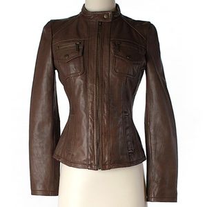 NWOT MICHAEL Michael Kors Faux Leather Jacket- XS